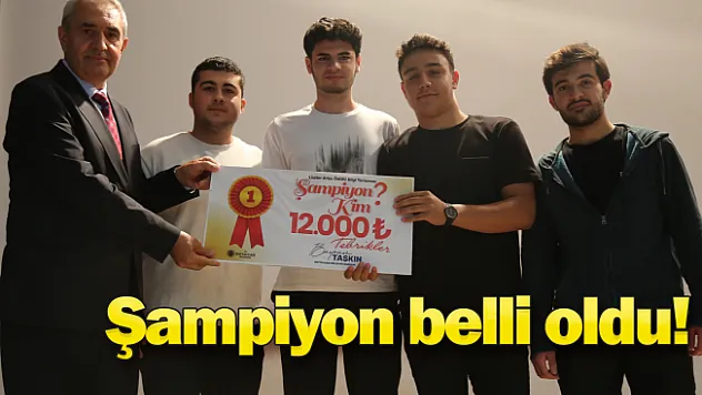 Battalgazi'de ''Şampiyon Kim?'' yarışmasının birincisi belli oldu