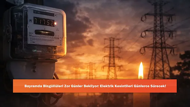Bayramda Bingöllüleri Zor Günler Bekliyor: Elektrik Kesintileri Günlerce Sürecek!