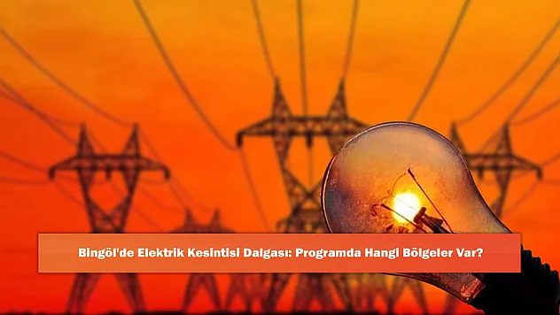 Bingöl'de Elektrik Kesintisi Dalgası: Programda Hangi Bölgeler Var?