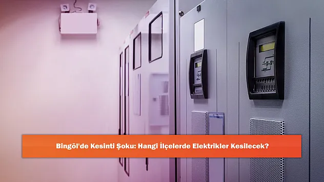 Bingöl'de Kesinti Şoku: Hangi İlçelerde Elektrikler Kesilecek?