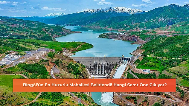 Bingöl'ün En Huzurlu Mahallesi Belirlendi! Hangi Semt Öne Çıkıyor?