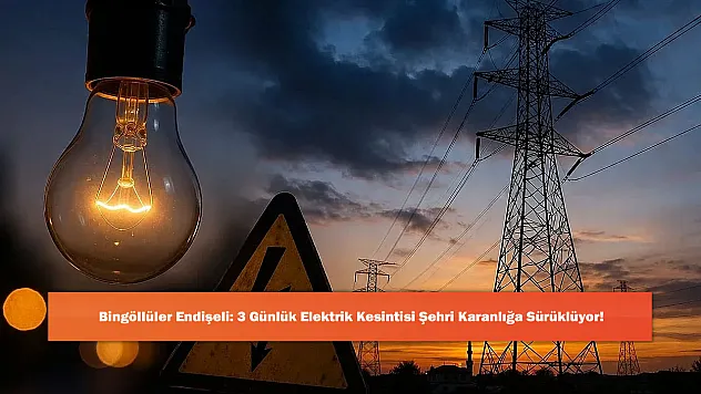 Bingöllüler Endişeli: 3 Günlük Elektrik Kesintisi Şehri Karanlığa Sürüklüyor!