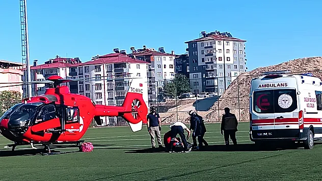 Darende'de Acil Sağlık Müdahalesi: Helikopter Devrede