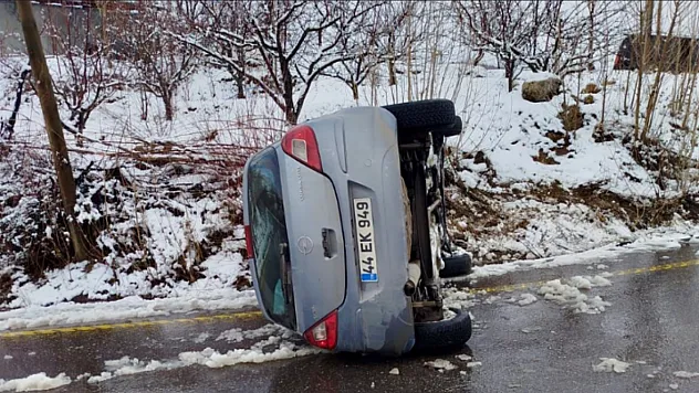 Doğanşehir'de Trafik Kazası: Kar ve Buzlanma Etkili Oldu!