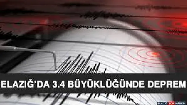 Elazığ'ın Sivrice İlçesinde 3.4 Büyüklüğünde Deprem Korkuttu