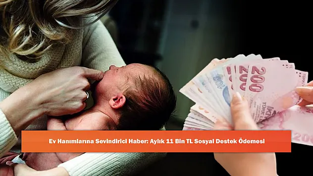 Ev Hanımlarına Sevindirici Haber: Aylık 11 Bin TL Sosyal Destek Ödemesi