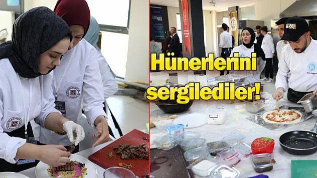 Gastronomi öğrencileri lezzet yarışında hünerlerini sergiledi