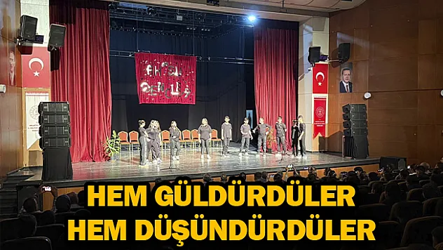 Hem güldürdüler hem düşündürdüler