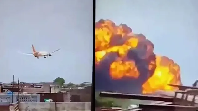 Hindistan'da uçak faciası! 242 kişi bulunuyordu!