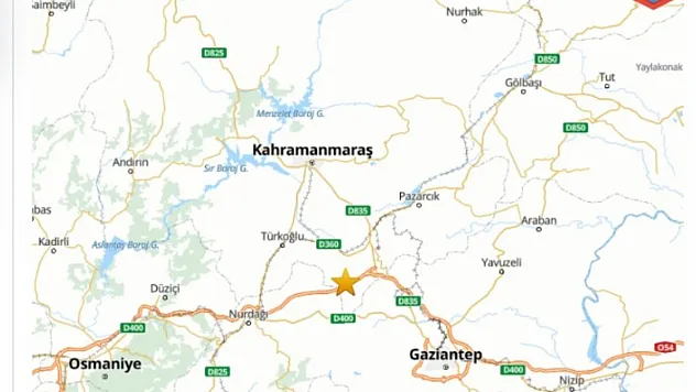 Kahramanmaraş'ta 4.2 Büyüklüğünde Deprem Meydana Geldi!