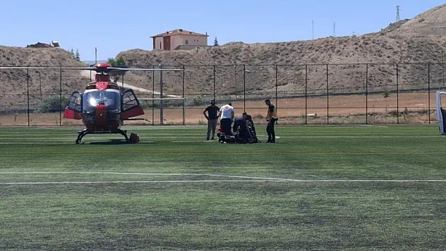 Kalp krizi geçiren hasta hava ambulansıyla Malatya'ya getirildi