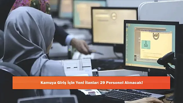 Kamuya Giriş İçin Yeni İlanlar: 29 Personel Alınacak!