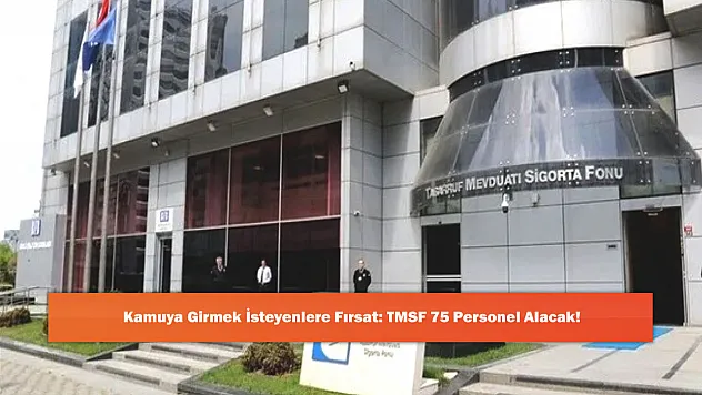 Kamuya Girmek İsteyenlere Fırsat: TMSF 75 Personel Alacak!
