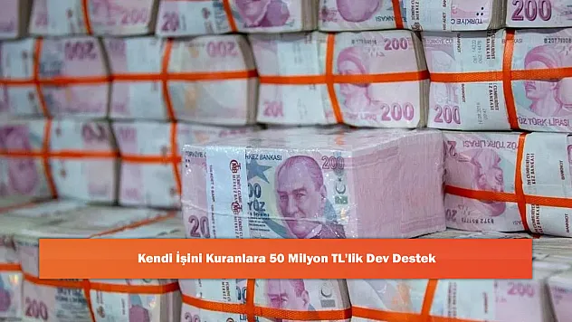 Kendi İşini Kuranlara 50 Milyon TL'lik Dev Destek