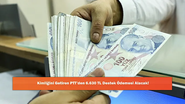 Kimliğini Getiren PTT'den 6.630 TL Destek Ödemesi Alacak!
