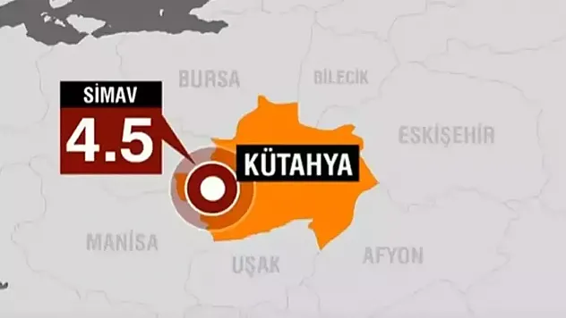 Kütahya Simav'da 4,2 Büyüklüğünde Deprem Korkuttu