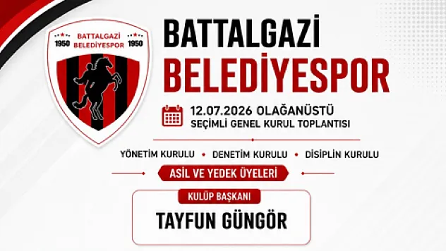 Malatya Battalgazi Belediyespor'da Başkan Değişti! Yeni İsim Belli Oldu