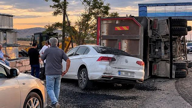 Malatya'da Asfalt Yüklü Kamyon Dehşeti! Katip Ağır Yaralandı