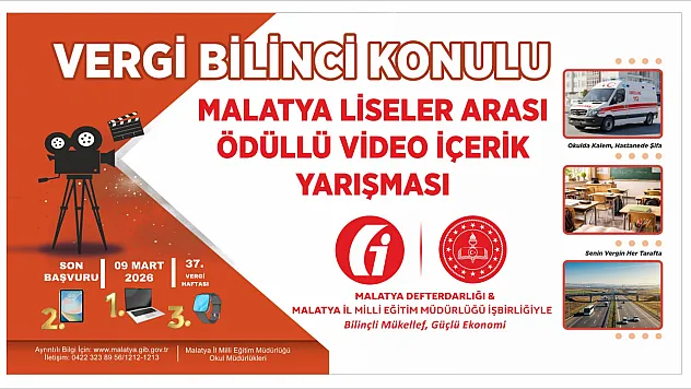 Malatya'da Bilinçli Mükellef Videoları Yarışacak!