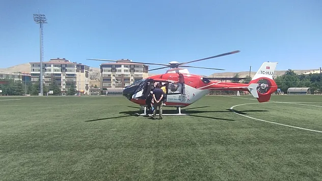 Malatya'da Dakikalarla Yarış! Ambulans Helikopter Hayat Kurtardı