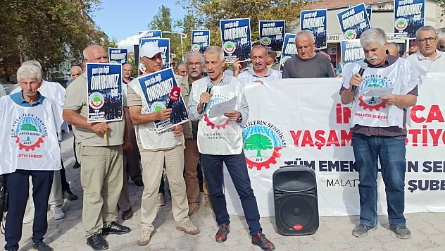 Malatya'da Emeklilerden Çarpıcı Açıklama! 'Emeğimizin Karşılığını İstiyoruz'