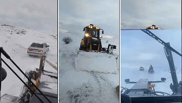 Malatya'da Kar ve Tipi Alarmı: Yollar Kapandı, Araç Mahsur Kaldı!