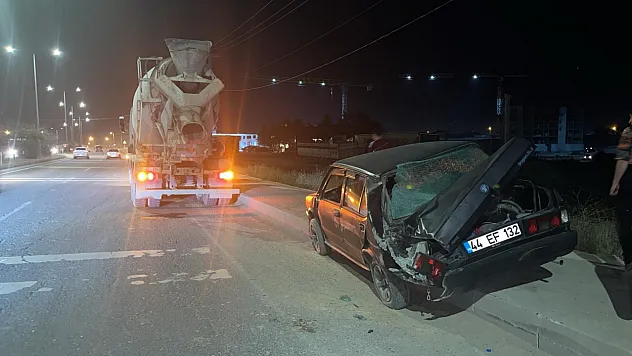 Malatya'da kaza: 1 yaralı!