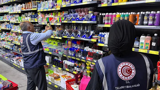 Malatya'da Kırtasiye Ürünlerine Sıkı Denetim! Binlerce Ürün İncelendi