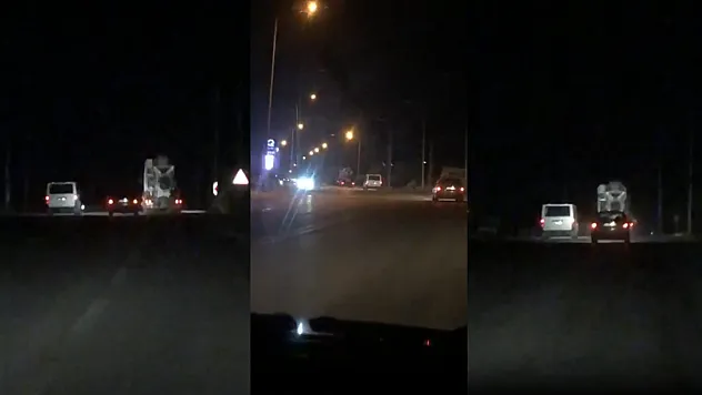 Malatya'da Makas Atan Beton Mikseri Tepki Topladı