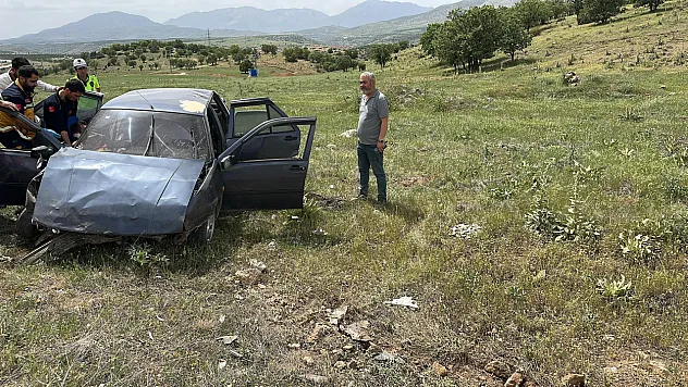 Malatya'da otomobil takla attı: 1 yaralı