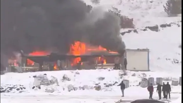 Malatya'da Şantiyeyi Sarsan Yangın Paniği!