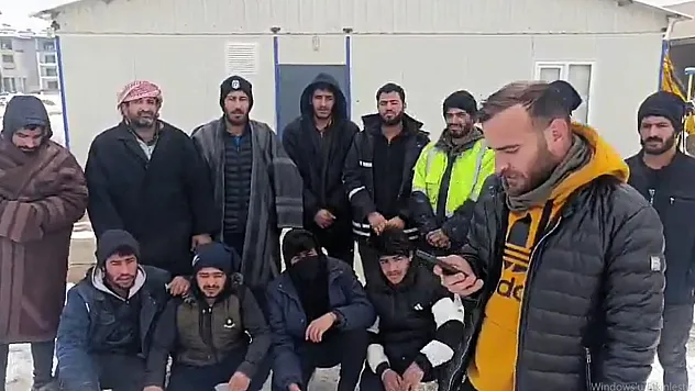 Malatya'da TOKİ Şantiyesinde İşçilerden Maaş Eylemi