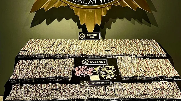 Malatya'da Uyuşturucuya  Darbe: 14 Bin Hap Yakalandı!