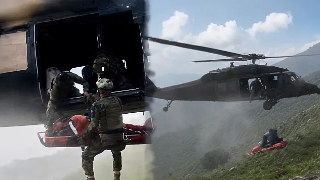 Malatya'da Zamanla Yarış! Dağlık Bölgede Rahatsızlanan Vatandaş Helikopterle Kurtarıldı