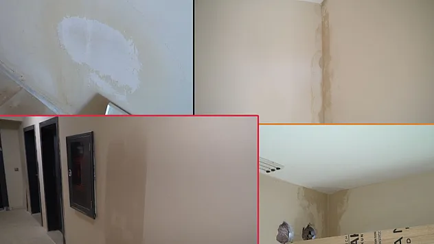 Malatya'daki TOKİ Konutlarında Su Kaçağı Var! Duvarlar Su İçinde!