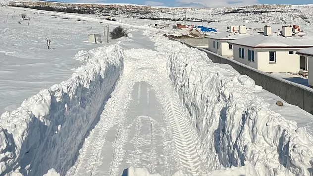 Malatya Darende'de Yoğun Kar Yağışı