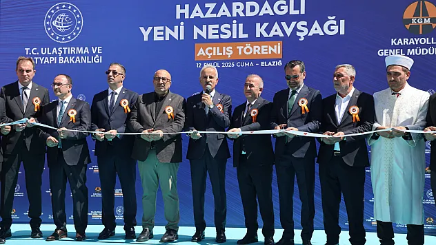 Malatya-Elazığ Karayolundaki Hazardağlı Kavşağı ulaşıma açıldı