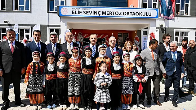 Yeşilyurt'ta Elif Sevinç Mertöz Ortaokulu Törenle Hizmete Girdi!