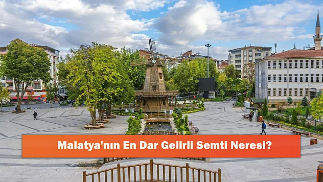 Malatya'nın En Dar Gelirli Semti Neresi?