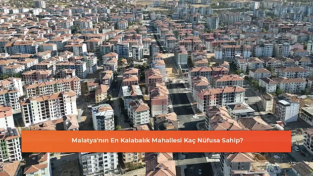 Malatya'nın En Kalabalık Mahallesi Kaç Nüfusa Sahip?