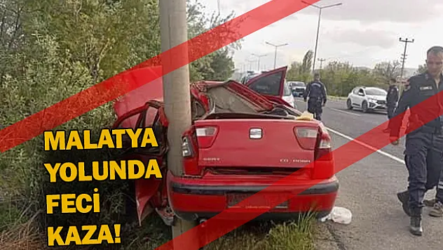 Malatya yolunda feci kaza!