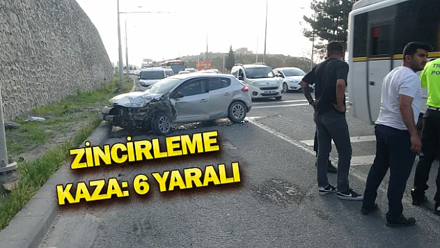 Malatya'da 5 araçlı zincirleme kaza: 6 yaralı