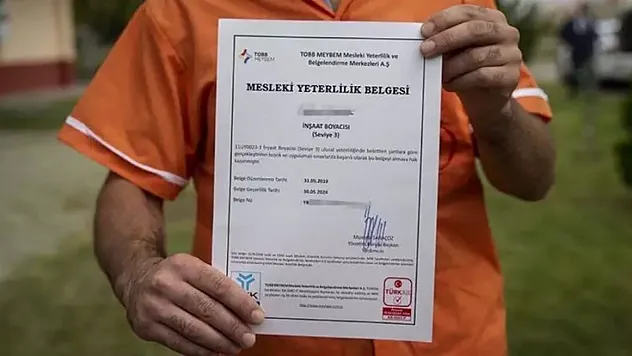 Mesleki Yeterlilik Belgeleri Olmayanlar 66 Meslekte Bir Yıl Sonra Çalışamayacak