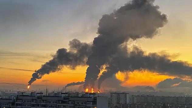 Moskova Bölgesinde Petrol Tesisi Vuruldu!