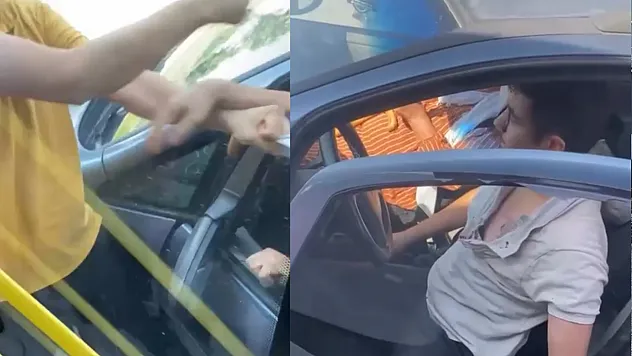 MOTAŞ şoförü başka sürücüyü darp etti