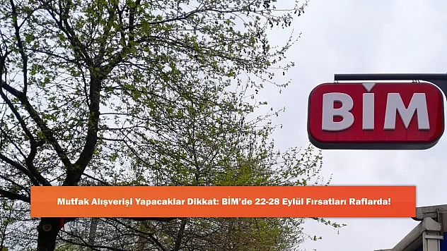 Mutfak Alışverişi Yapacaklar Dikkat: BİM'de 22-28 Eylül Fırsatları Raflarda!