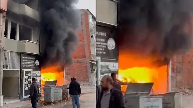 Niyazi Mahallesi'nde Metruk İş Yerinde Yangın Paniği