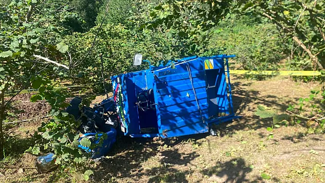 Ordu'da Feci Tarım Aracı Kazası! Fındık İşçilerini Taşıyan Patpat Devrildi