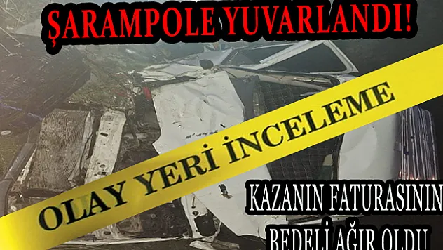 Şarampole yuvarlandı!