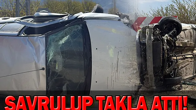 Savrulup takla attı!